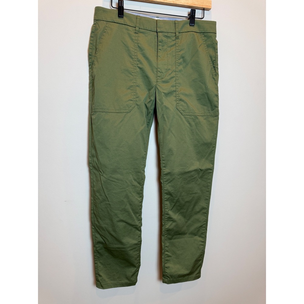 J. Crew Slim Boyfriend Chino Olive Green Womens 28 Casual Utility Cotton Pants